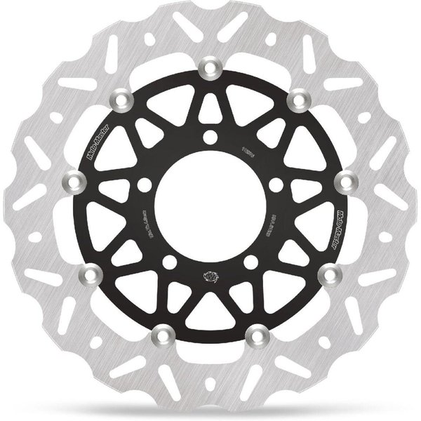 112376 - Moto Master Nitro Series Brake Disc For Kawasaki ZX-6 R 636 - Black/Silver