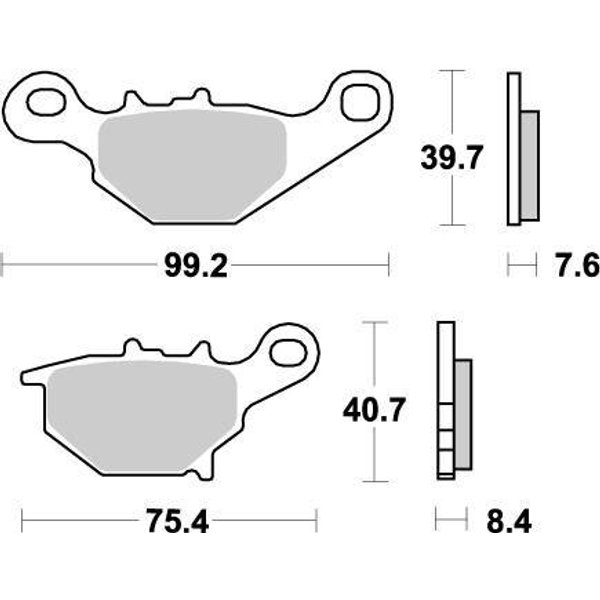 94821 - Moto Master Nitro Brake Pads For Suzuki RM85
