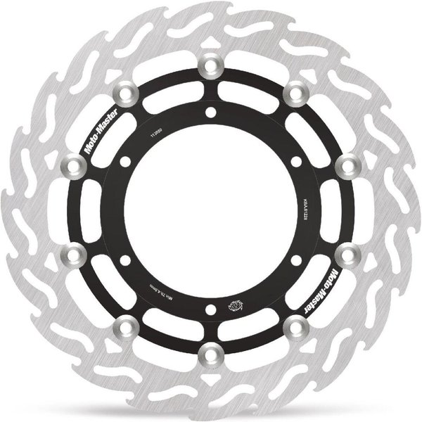113050 - Moto Master Flame Series Floating Brake Disc For Yamaha XT 660 X - Black/Silver