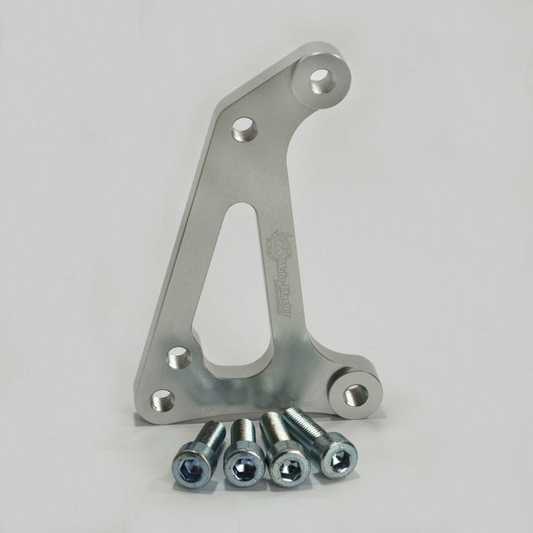 211022 - Moto Master Supermoto Racing Brake Disc Adapter Bracket For Husqvarna CR125 2009-2013 Front - Silver/Stainless Steel