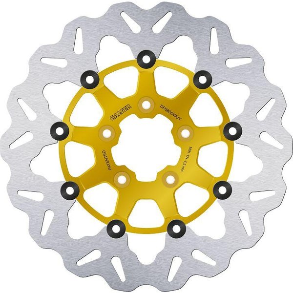 DF680CWUY - Galfer Wave Brake Disc For Harley Davidson FLDE 1750 2018-2020 Gold - Front