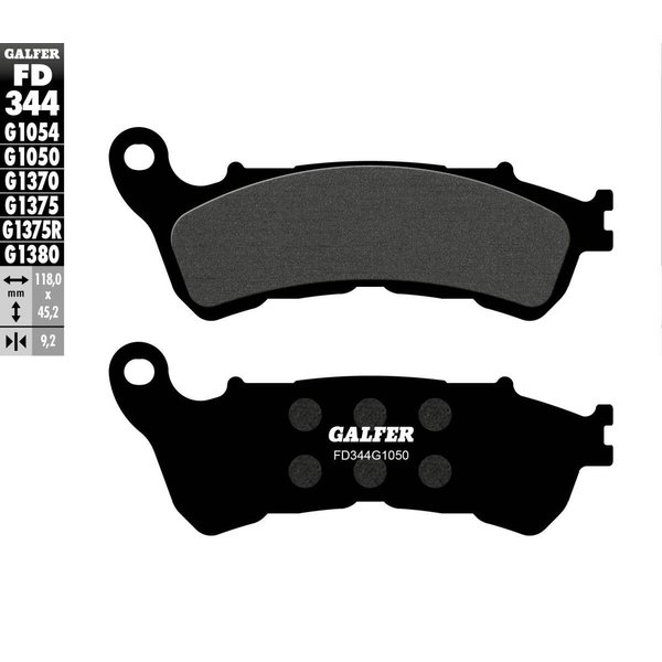 FD344G1050 - Galfer Organic Semi Metal Scooter Brake Pads For Honda CB1000R ABS 2018-2024 - Front