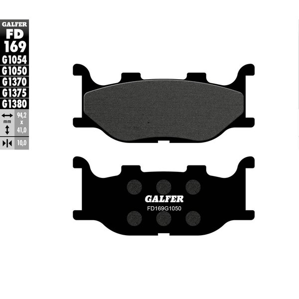 FD169G1050 - FD169G1050 - Galfer Organic Front Brake Pads - Yamaha YP 400 2007-2014