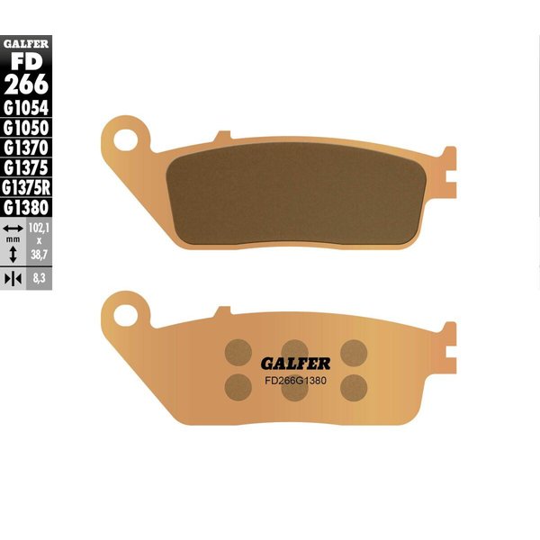 FD266G1380 - Galfer HH Sintered Scooter Brake Pads For Honda ADV 350 ABS 2022-2025 - Front