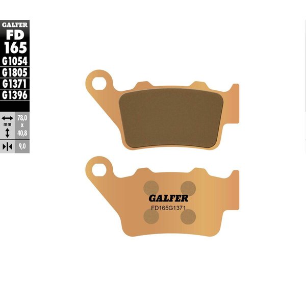 FD165G1371 - Galfer HH Sintered Street Brake Pads For Husqvarna 701 Enduro 2016-2022 - Rear