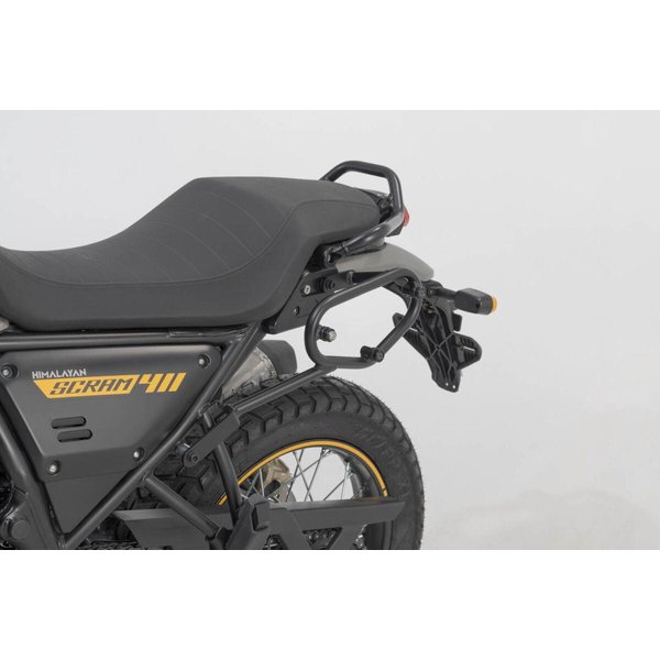 HTA.41.030.10000 - SW Motech SLC Left Side Pannier Carrier For Royal Enfield Scram 411 2023-2024 - Black