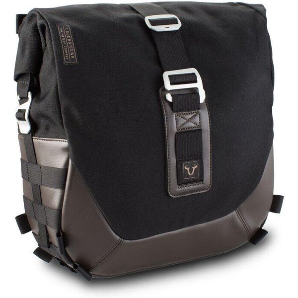 BC.HTA.00.402.10100L - SW Motech Legend Gear LC2 Side Pannier Bag Brown Edition (Left) For Moto Morini 6 1/2 Seimmezzo 650 SCR ABS Left - Black/Brown