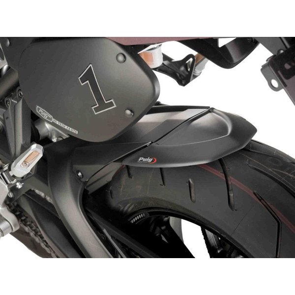 21164J - Puig Rear Mudguard Extender For Yamaha Tracer 9 2021-2024 - Matt Black