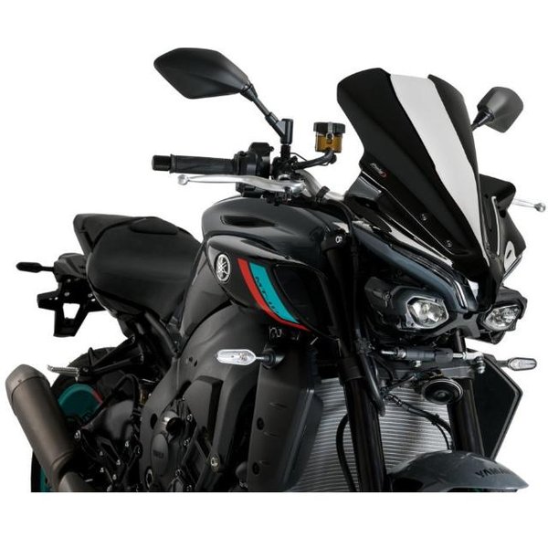 21362N - Puig New Generation Touring Screen For Yamaha MT-10 2022-2025 - Black