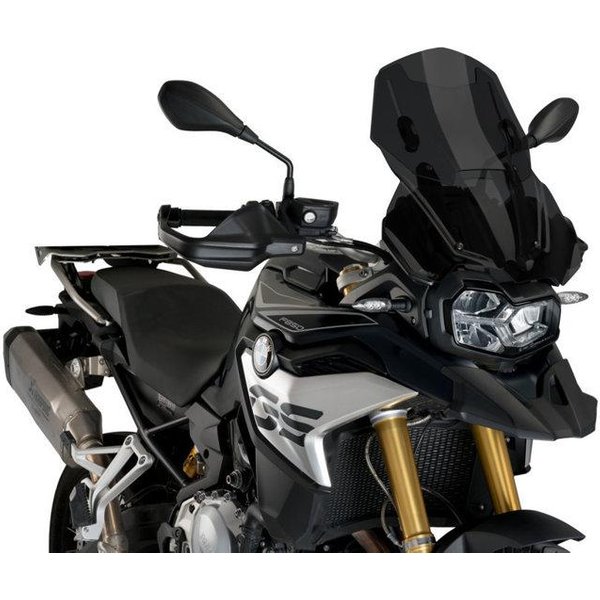3179F - Puig Adjustable Touring Screen For BMW F750 GS 2018-2024 - Dark Smoke