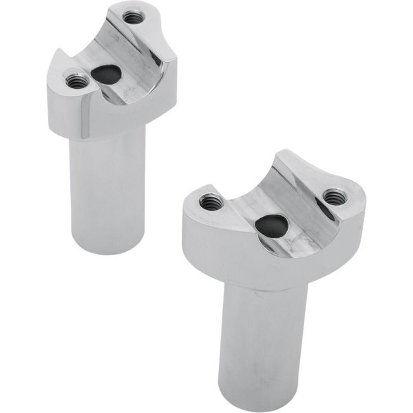 241001 - Drag Specialties Forged Aluminium Handlebar Riser 88.9 mm Rise - Chrome