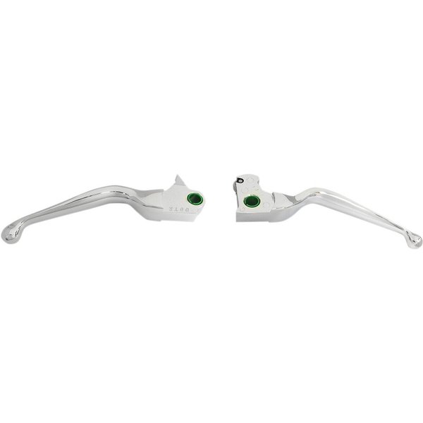 H07-0596 - Drag Specialties Wide Blade Lever Set For Harley Davidson FLHTCUTG 1690 2014-2016 - Chrome