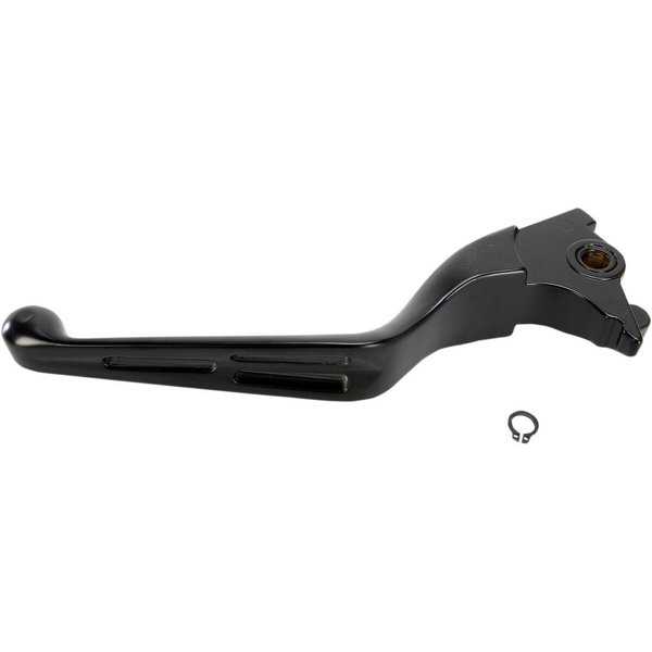 H07-0602MB-B - Drag Specialties Slotted Wide Blade Brake Lever For Harley Davidson XL 1200 C 2014-2020 - Black