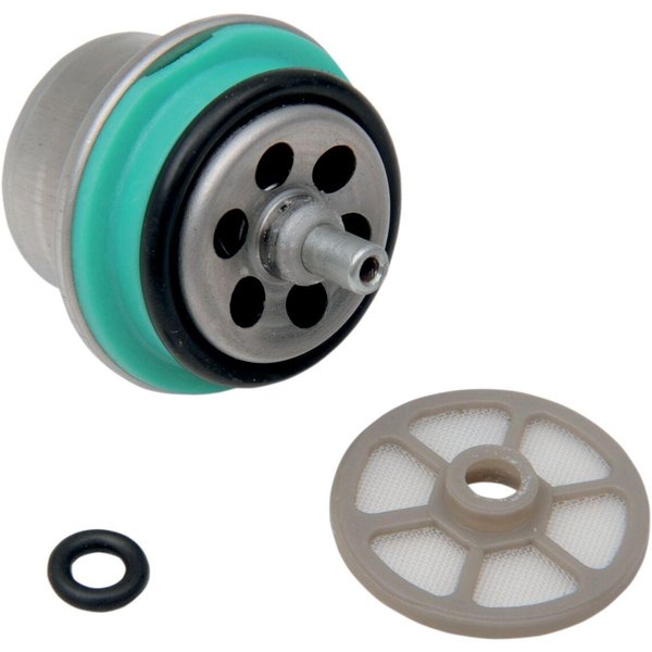 T03-0094-NU - Drag Specialties Fuel Pressure Regulator For Harley Davidson FLD 1690 2012-2013 - Black/Blue/Silver