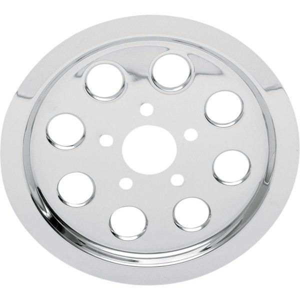 302219 - Drag Specialties Outer Rear Pulley Insert For Harley Davidson XL 1200 C 1996-2003 Rear - Chrome