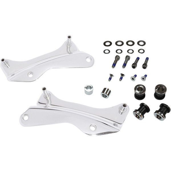 C77-0104C - Drag Specialties Backrest Docking Kit For Harley Davidson FLH 1868 2021 - Chrome