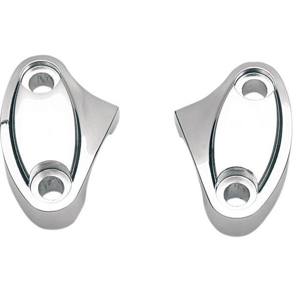 56057-00 - Drag Specialties Handlebar Riser Clamps - Chrome