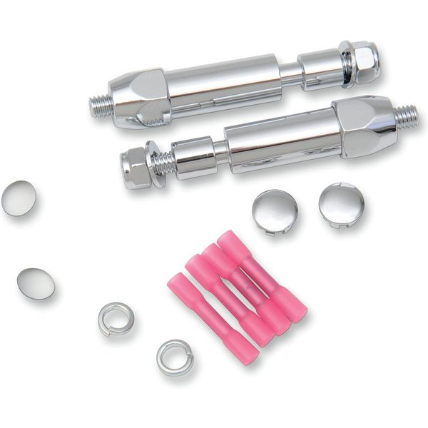 L32-03A4 - Drag Specialties Turn Signal Relocation Kit For Harley Davidson FLSTC1450 2002 Rear Chrome