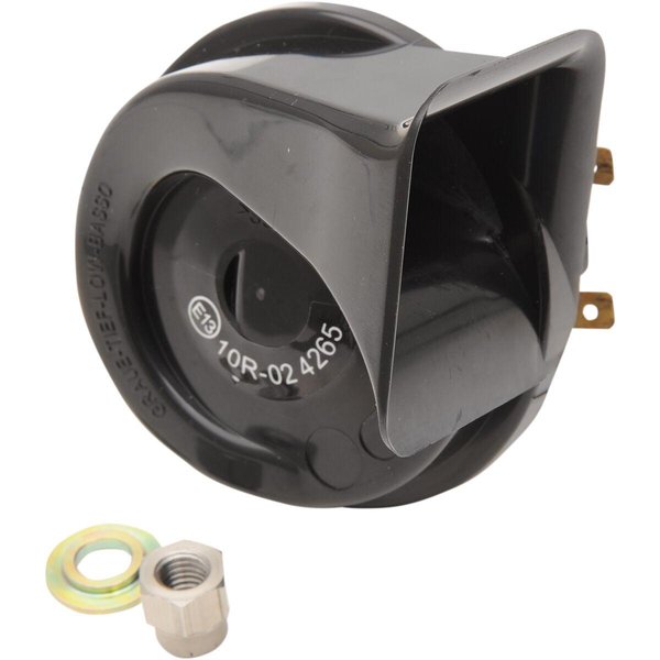 E11-6165B - Drag Specialties 12 V Horn For Harley Davidson FLD 1690 2012-2013 - Black