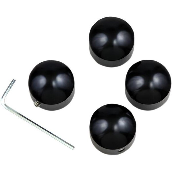 04-0901AGB - Drag Specialties Head Bolt Covers For Harley Davidson FLD 1690 2012-2013 - Die Cast