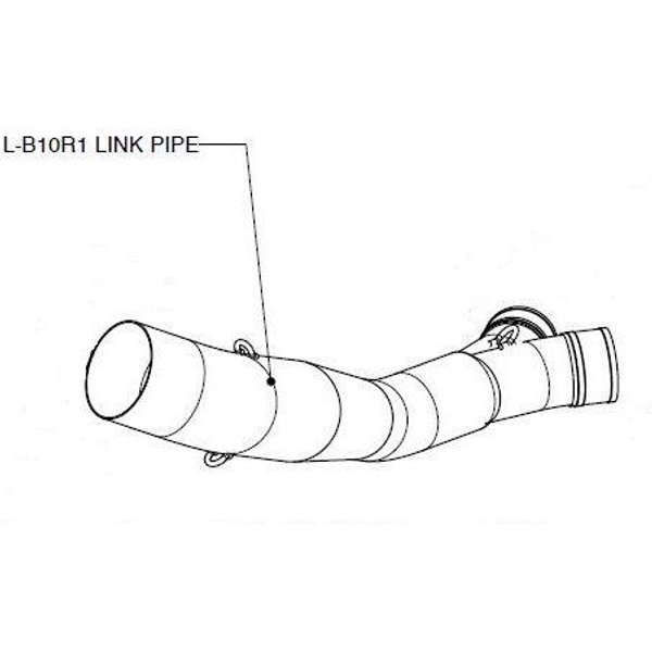 L-K7SO2 - L-K7SO2 - Akrapovic Link Pipe - Kawasaki Z 750 R 2007-2012