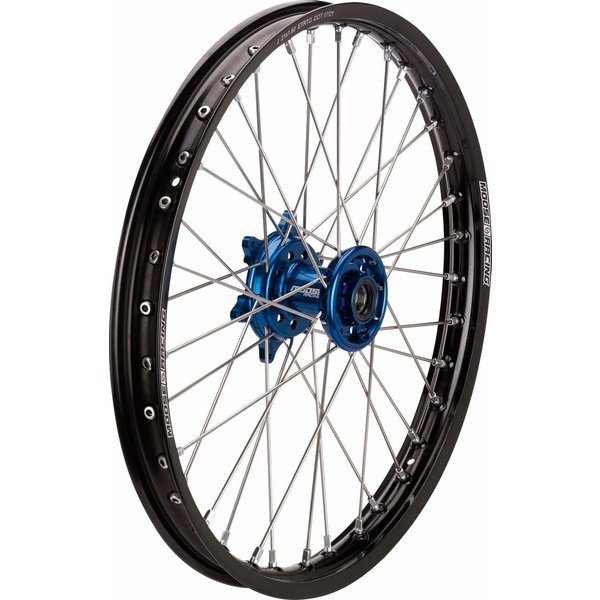 YFN-16021-BKBU - Moose Racing SX-1 Wheel For Yamaha WRF250 2002-2024 21x1.6 Front - Black/Blue