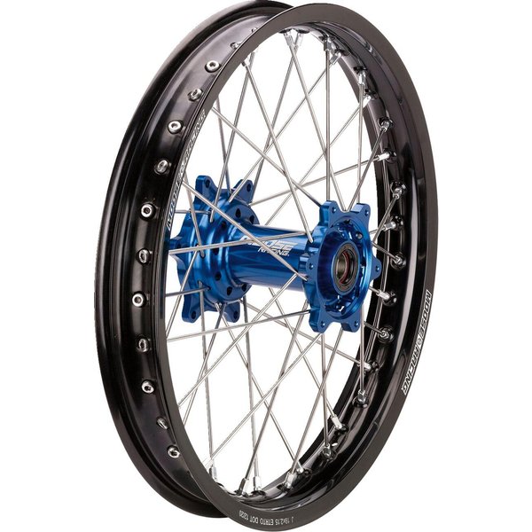 YR-21519-BKBU - Moose Racing SX-1 Wheel For Yamaha WRF250 2002-2024 19x2.15 Rear Black Blue