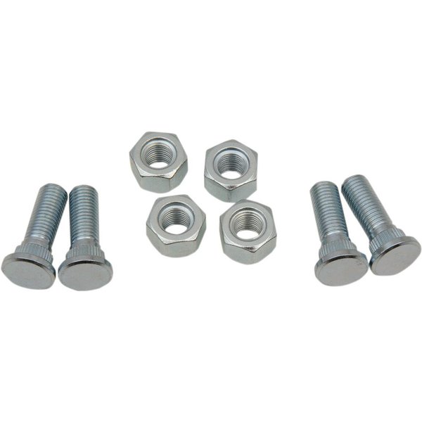 85-1007 - Moose Racing Wheel Stud/Nut Kit For Suzuki LT-A 750 AXI 4X4 2012-2017 Fits Front Or Rear - Silver