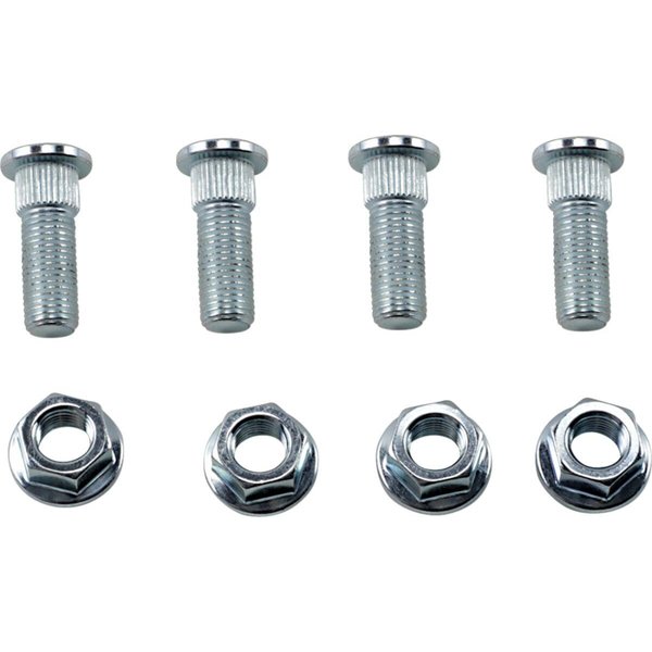 85-1103 - Moose Racing Wheel Stud/Nut Kit For Polaris Ranger 500 EFI 4X4 2019 (US Models) Fits Front Or Rear - Silver