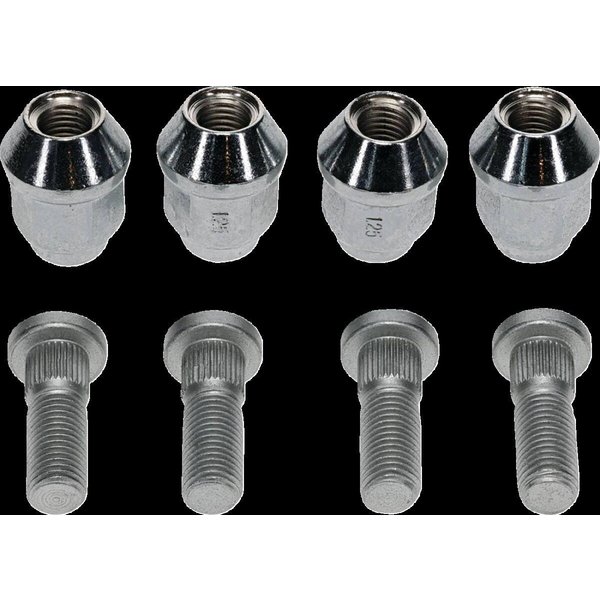 85-1146 - Moose Racing Wheel Stud/Nut Kit For Suzuki LT-A 400 ASI 4X4 2020-2023 Fits Front Or Rear/Rear Left - Silver