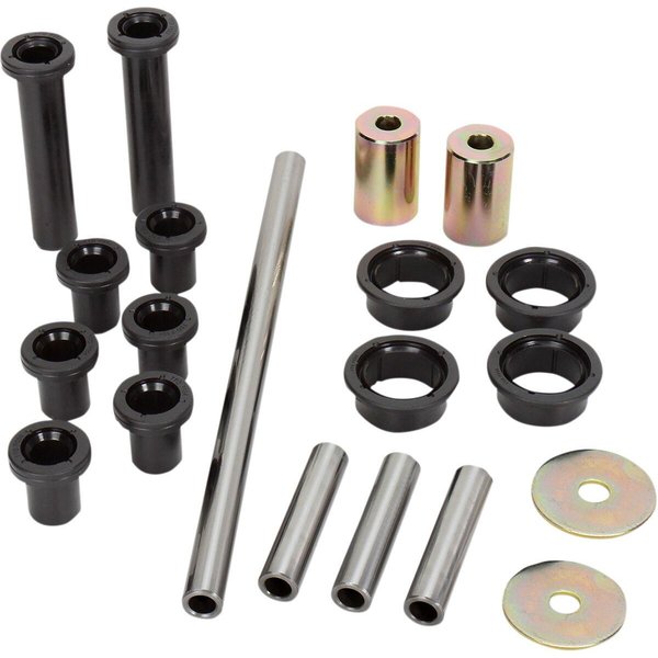 50-1105 - Moose Racing Independent Suspension Linkage Rebuild Kit For Polaris Hawkeye 400 HO 2x4 2011-2014 Rear - Black/Silver