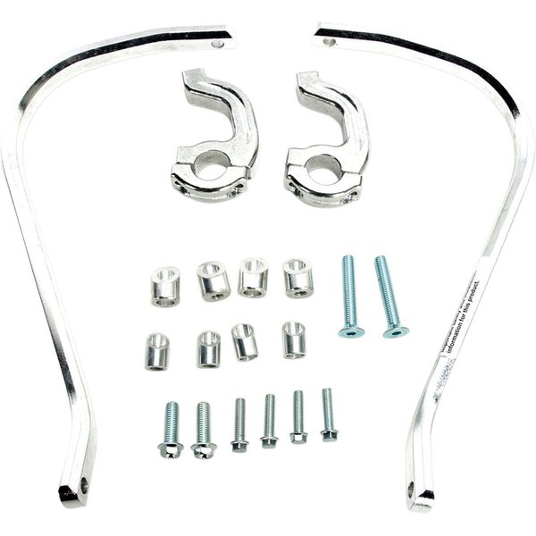 50-5232S - Moose Racing Contour Hand Guards - Silver