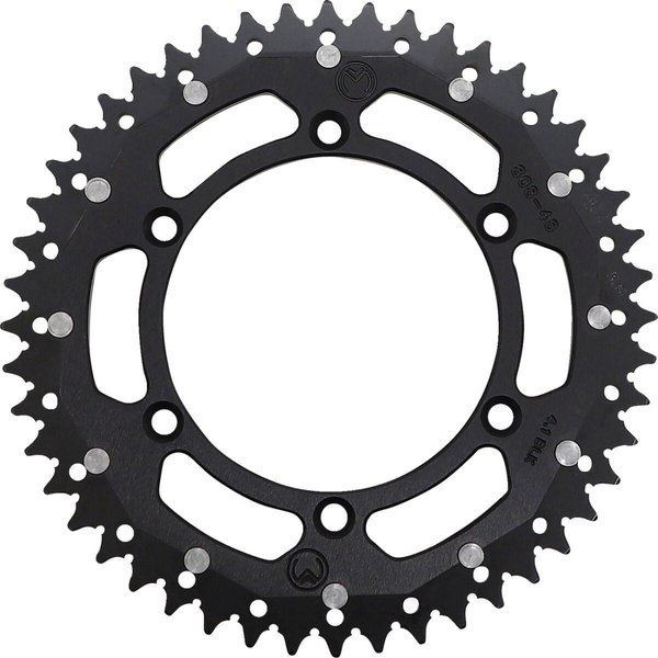 1210-808-48-10X - Moose Racing Dual Sprocket For Suzuki DR250 1990-1993 Rear Black 48T