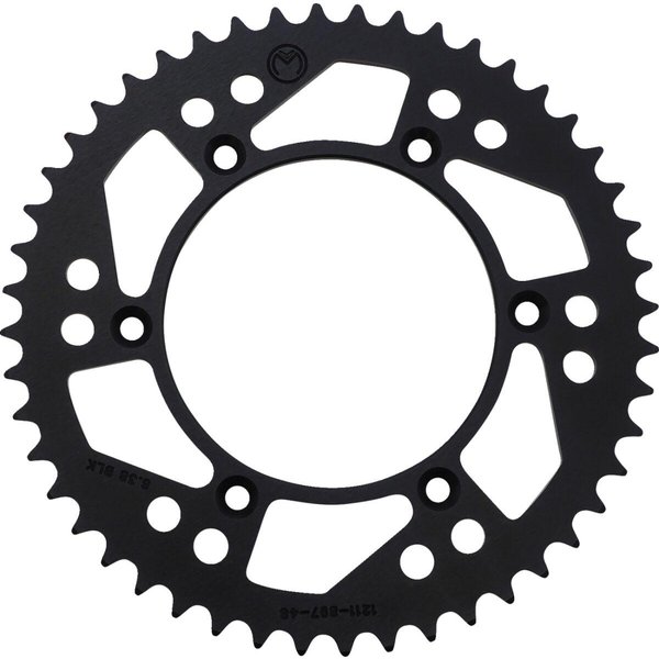 1211-897-48-10 - Moose Racing Aluminium Sprocket For KTM Adventure 640 1999-2006 Rear Black 48T