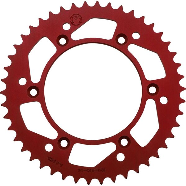 1211-210-46-13 - Moose Racing Rear Aluminium Sprocket For Honda CR125 1984-2007 Rear Red 46T