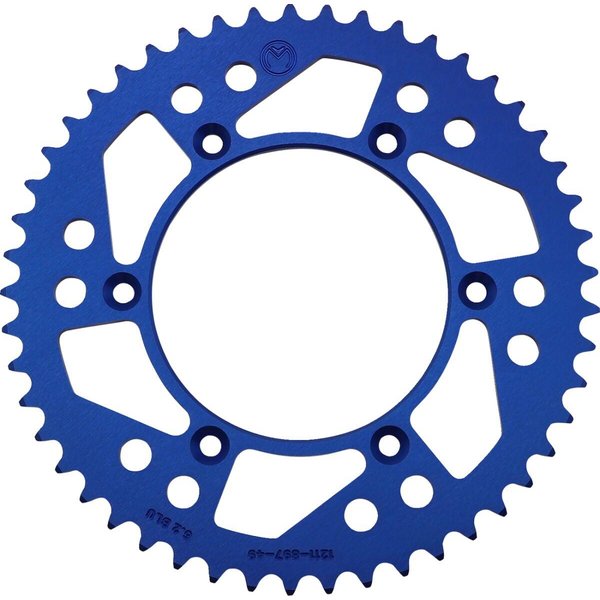 1211-897-49-12 - Moose Racing Aluminium Sprocket For KTM Adventure 640 Rear Blue 49T 1999-2006
