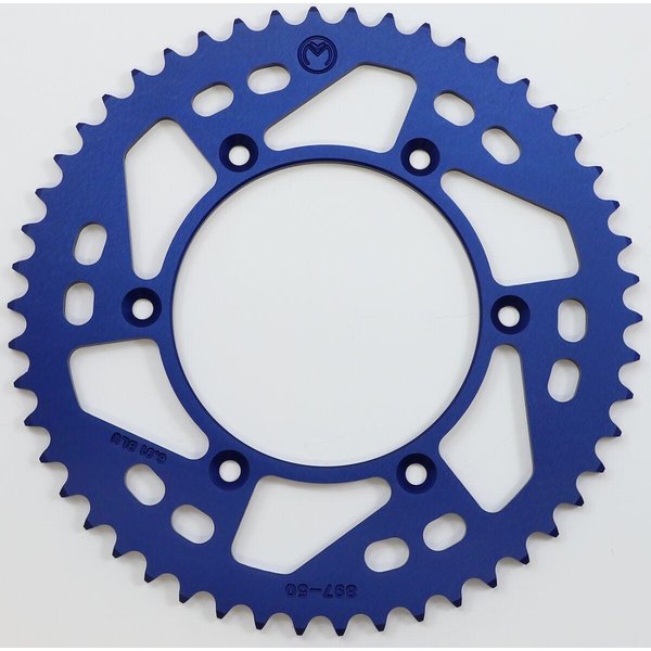 1211-897-50-12 - Moose Racing Aluminium Sprocket For KTM Adventure 640 Rear Blue 50T 1999-2006
