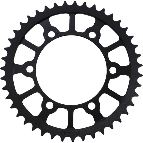 1211-1876-43-10 - Moose Racing Aluminium Sprocket For Yamaha FJ-09 850 ABS 2015-2019 Rear Black 43T