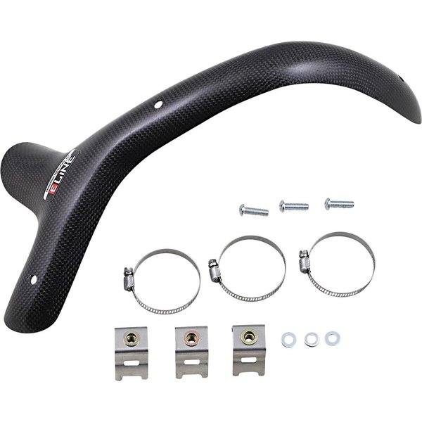 MHS50020 - Moose Racing E Line 4 Stroke Pipe Guard For Husqvarna FE 501 2020-2022 - Black