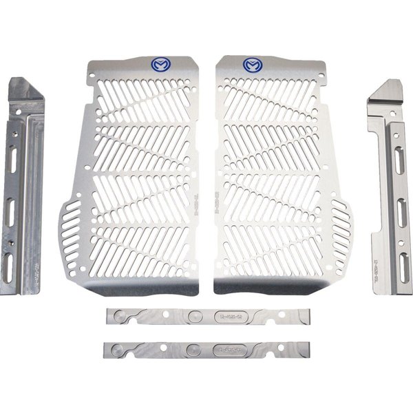 12-4020 - Moose Racing Billet Radiator Guards For Beta RR 125 2020-2022 - Silver