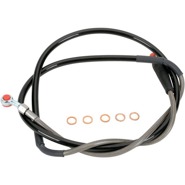 Y01-1-046/P - Moose Racing Stainless Steel Braided Brake Hose For Yamaha WRF250 2001-2004 Front