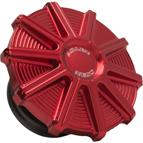 701-006 - Arlen Ness Vented Gas Cap For Harley Davidson FLD 1690 2012-2013 - Red
