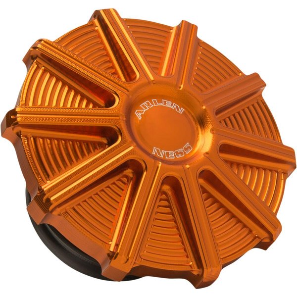 701-005 - Arlen Ness Vented Gas Cap For Harley Davidson FLD 1690 2012-2013 - Orange
