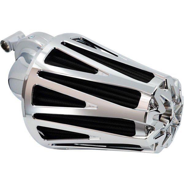 600-088 - Arlen Ness Monster Sucker Air Cleaner For Harley Davidson FLDE 1750 2018-2020 - Chrome