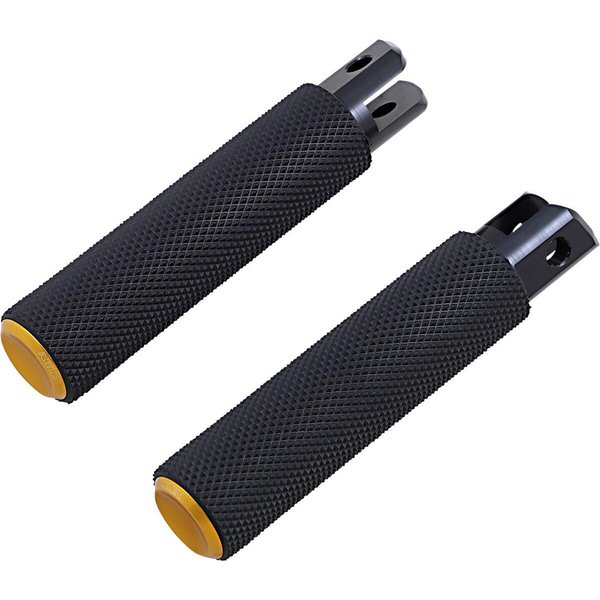 07-952 - Arlen Ness M-Eight Fusion Footpegss For Harley Davidson FLDE 1750 2019-2020 - Black/Gold