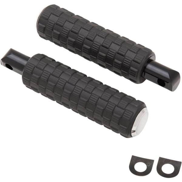 I-1307 - Arlen Ness Fusion Footpegss For Indian Challenger 108 2020-2024 - Black/Chrome