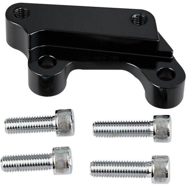 02-977 - Arlen Ness 14" Brake Caliper Adapter Kit For Harley Davidson FLHRXS 1868 2023 Right - Black