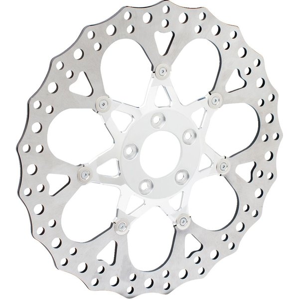 33-10102-203 - Arlen Ness Two-Piece Floating Brake Disc For Harley Davidson FLHR 1584 2008 - Front