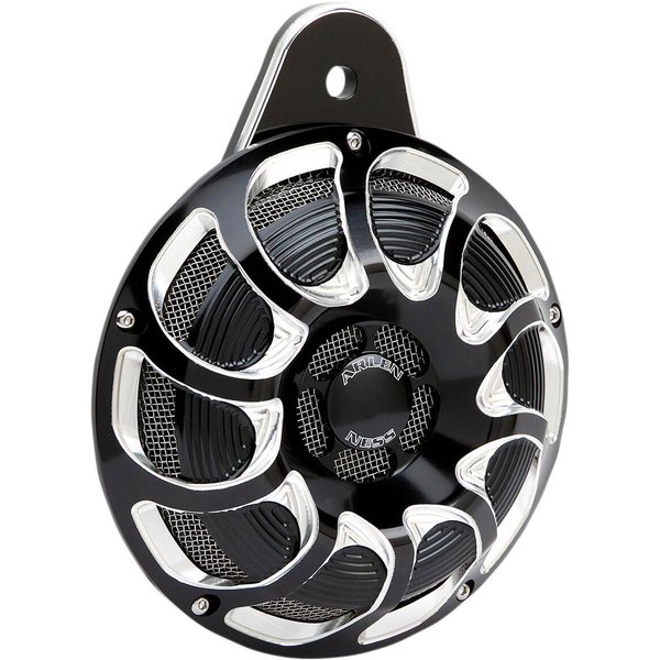 70-252 - Arlen Ness Billet Horn For Harley Davidson FLD 1690 2012-2013 - Black/Chrome