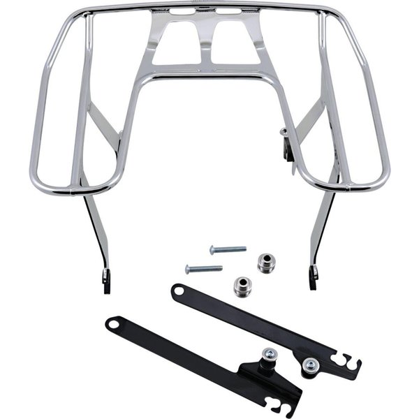 602-2630 - Cobra Big Ass Detachable Wrap Around Rack For Harley Davidson FLD 1690 2012-2013 - Chrome